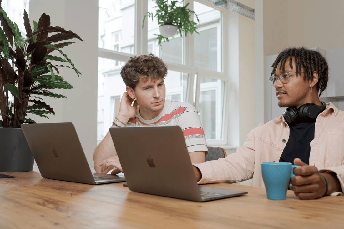 Create founders discussing their work schedule