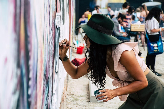 Female creative entrepreneurs focusing on her ultimate goal