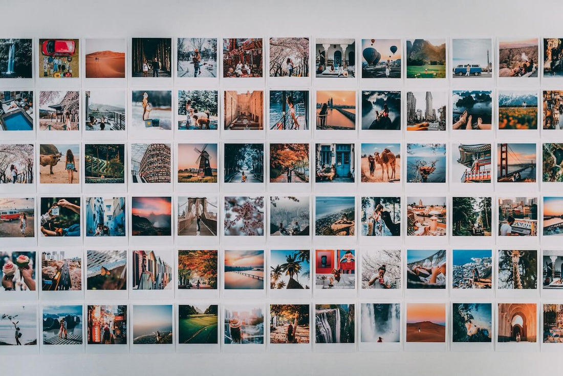 Highly creative and colourful vision board
