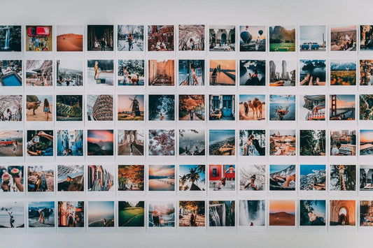 Highly creative and colourful vision board
