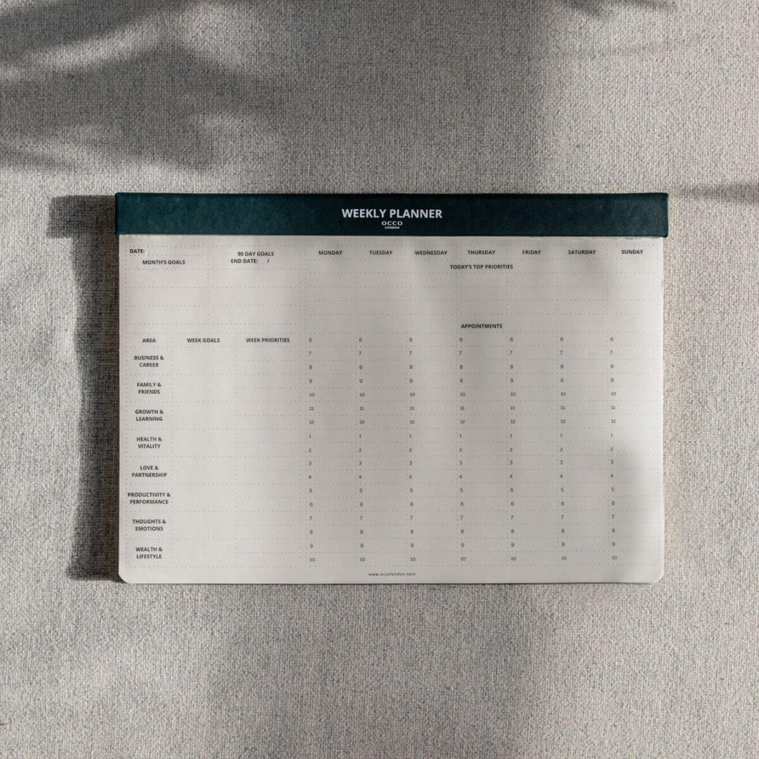 Weekly Planner Pad Guide
