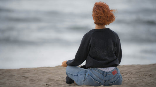 Person walking outdoors as part of a spiritual self-care routine