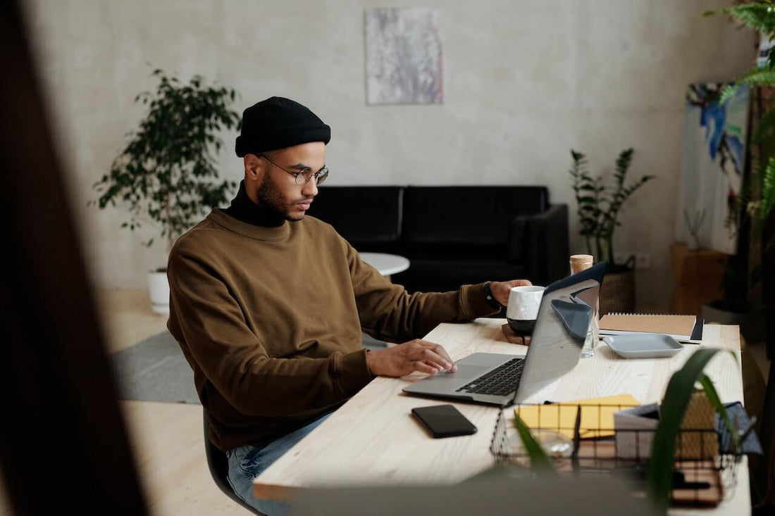 Creative designer planning his week ahead