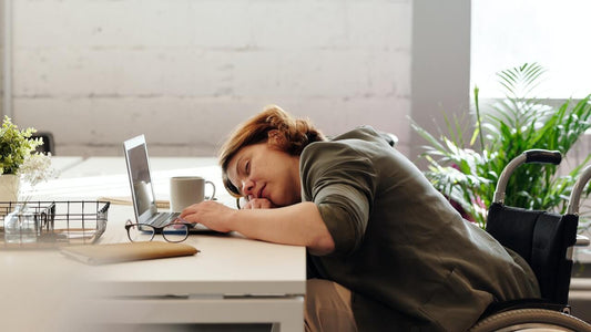 Creative founder struggling with work phone out