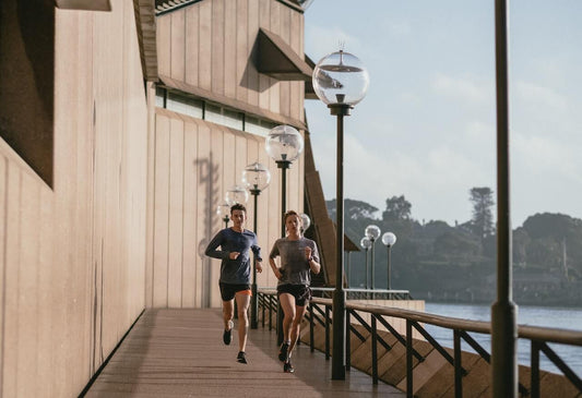 Creative founders running on their lunch, break to boost their productivity