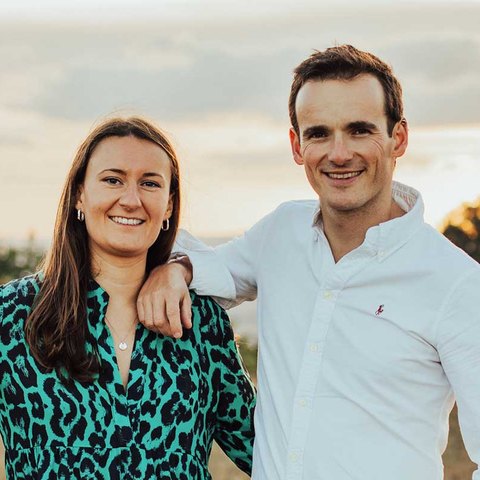 OCCO founders brand header (Ollie and Clare)